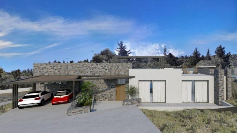 Likotinarea Kreta, Likotinarea: Hanggrundstück mit Meerblick und Villenbaugenehmigung zu verkaufen Grundstück kaufen